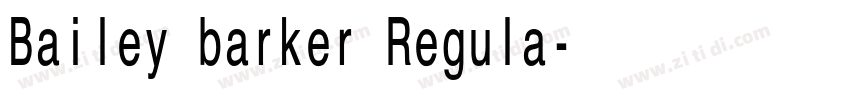 Bailey barker Regula字体转换